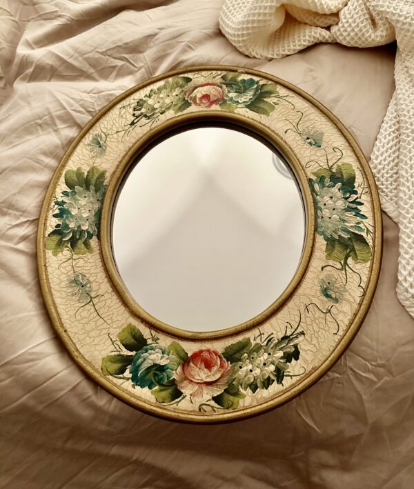 Victorian style oval mirror