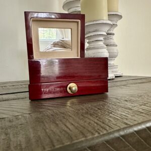 small wooden jewelry box