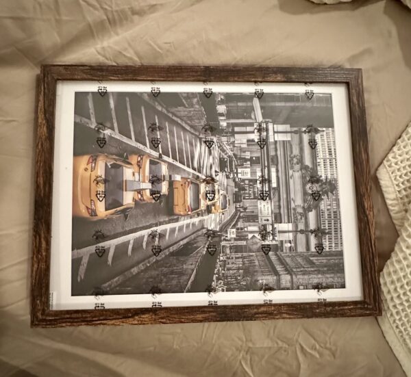 rustic brown picture frame