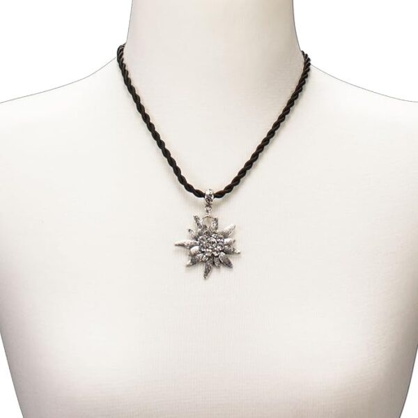 bavarian edelweiss cord necklace