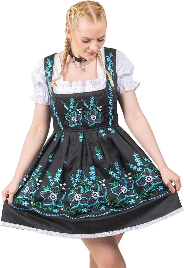 Oktoberfest Black Dirndl Dress
