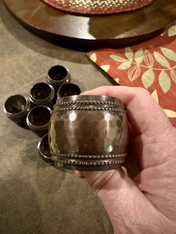 bronze napkin holder rings