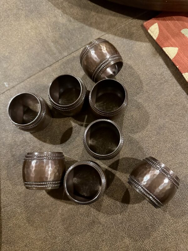 bronze napkin holder rings