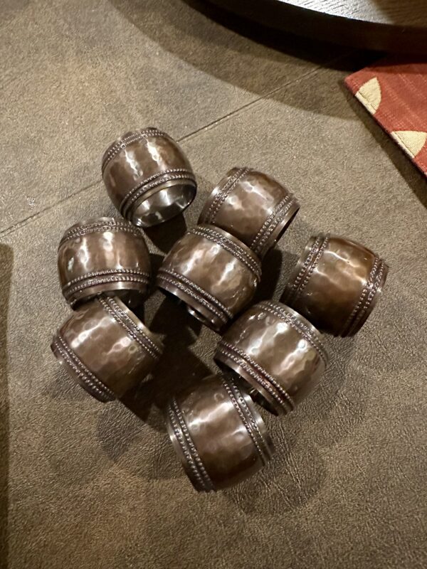 bronze napkin holder rings