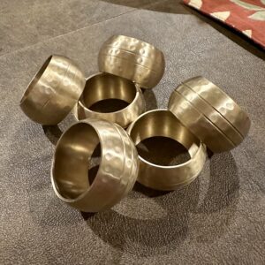 gold napkin holder rings