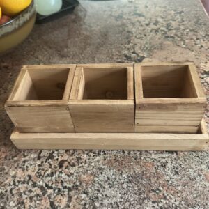 wood box storage tray