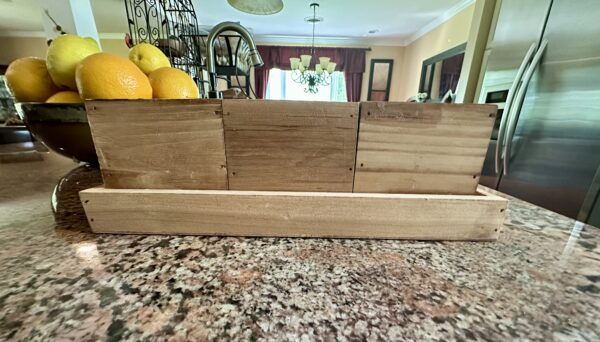 wood box storage tray