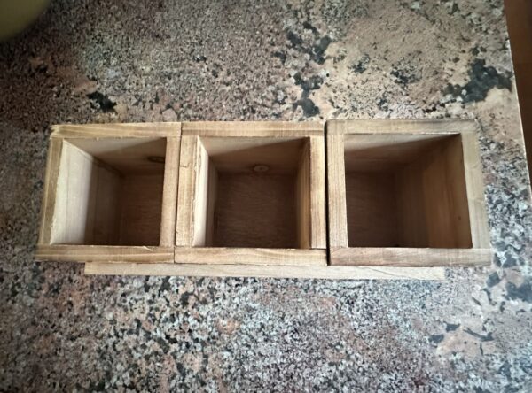 wood box storage tray