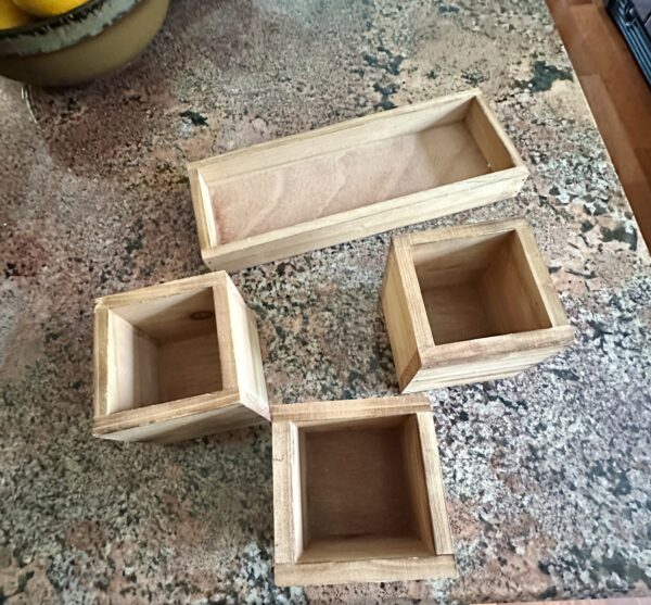 wood box storage tray