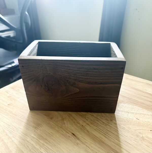 rustic wood storage box