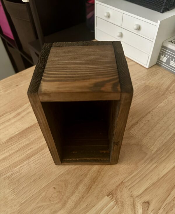 rustic wood storage box